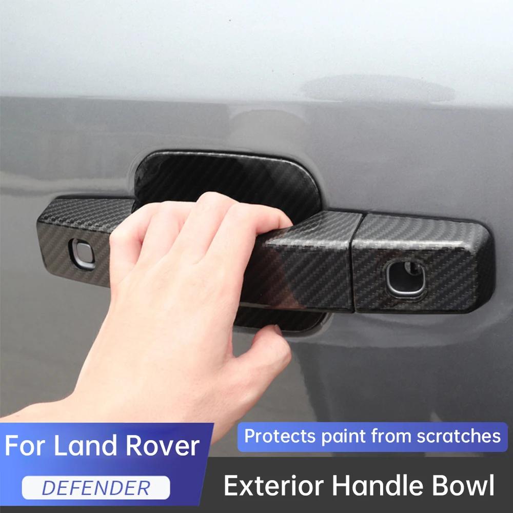 For Land Rover Defender 90 110 2020-2025 Car Door Bowl External Handle Stick Door Decorative Strip Outside Door Handle Stickers FG4