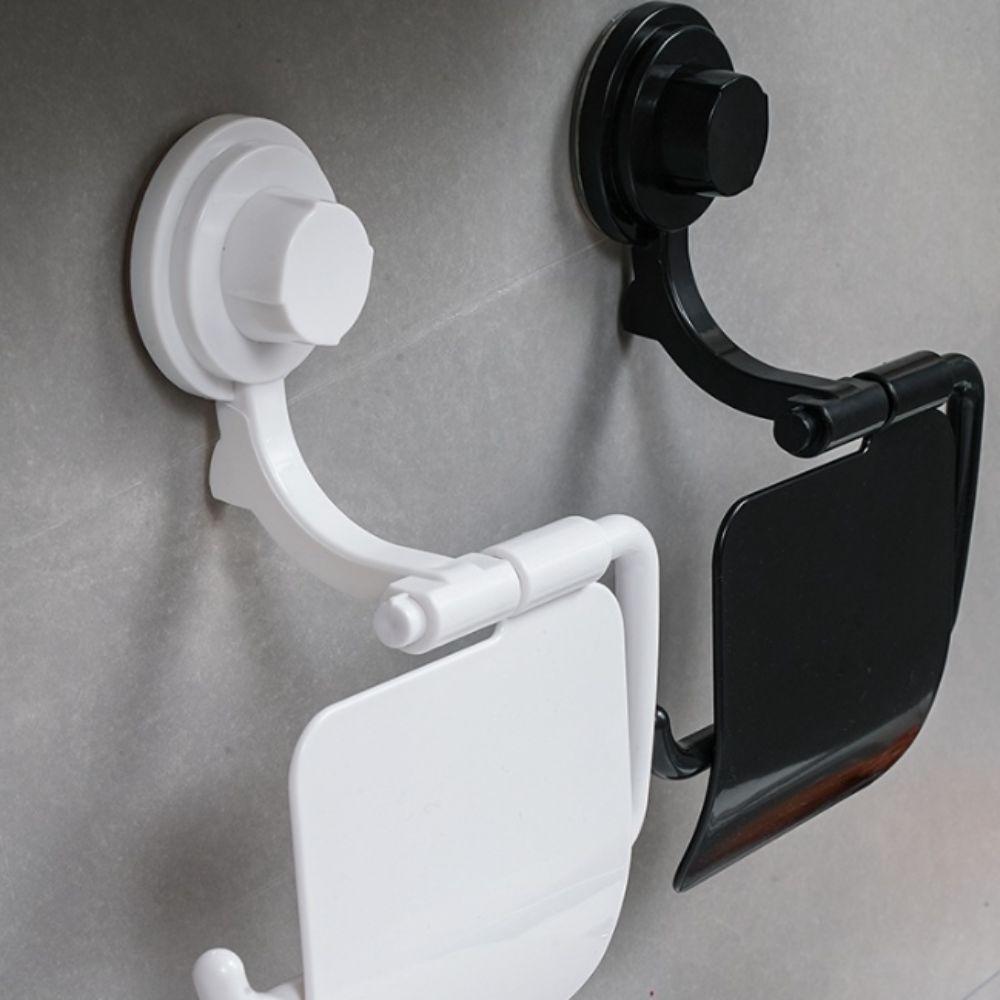 Waterproof Toilet Paper Holder ABS Material Suction Cup Toilet Paper Holder Humid Environment