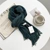 Cashmere Hand Feel Autumn And Winter Solid Color Scarf Women'S Thick Tassel Simple And Versatile Soft And Warm Imitation Cashmere Shawl