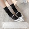 Summer Girls' Crystal Silk Stockings, Mid-calf Socks, Light, Breathable and Versatile, College-style Socks