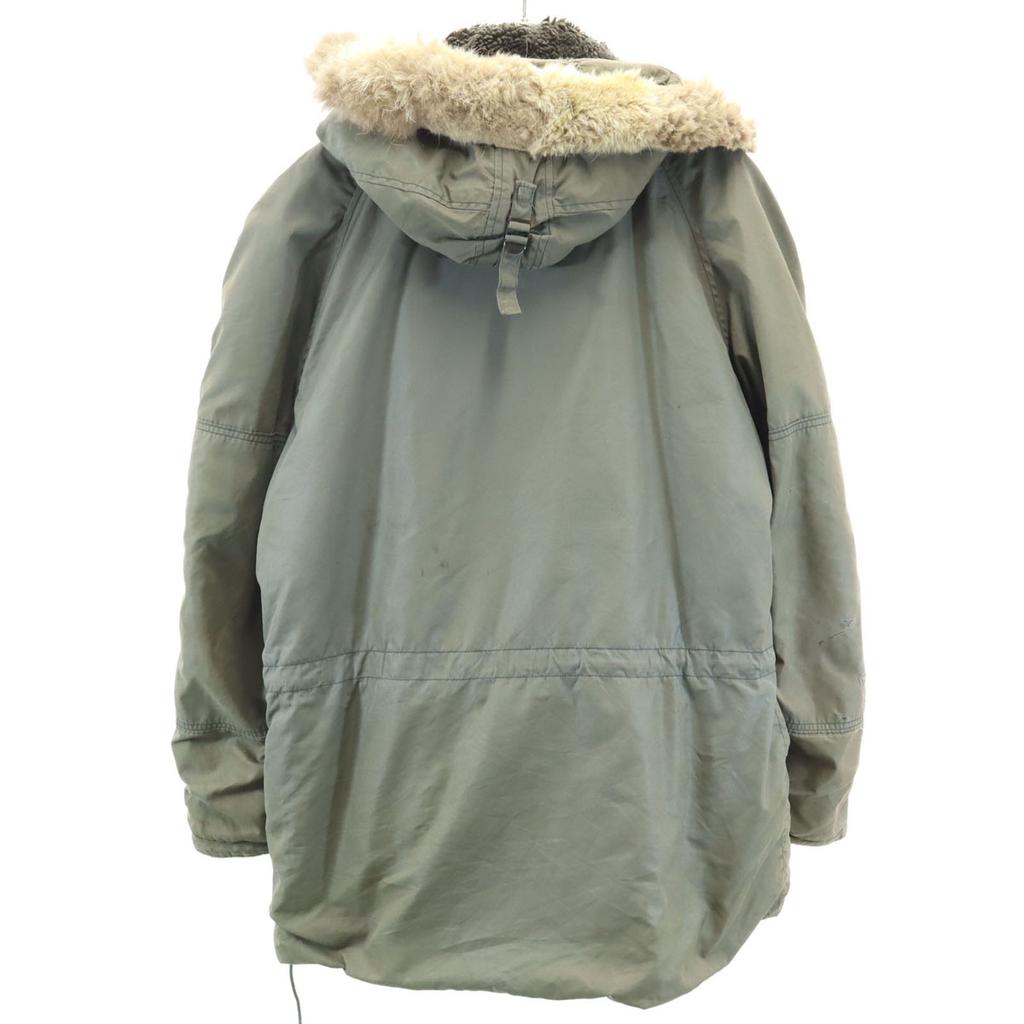 US ARMY Anni '60 Vintage Comber Zip Giacca da aviatore N-3B in pelliccia di coyote kaki da uomo usata