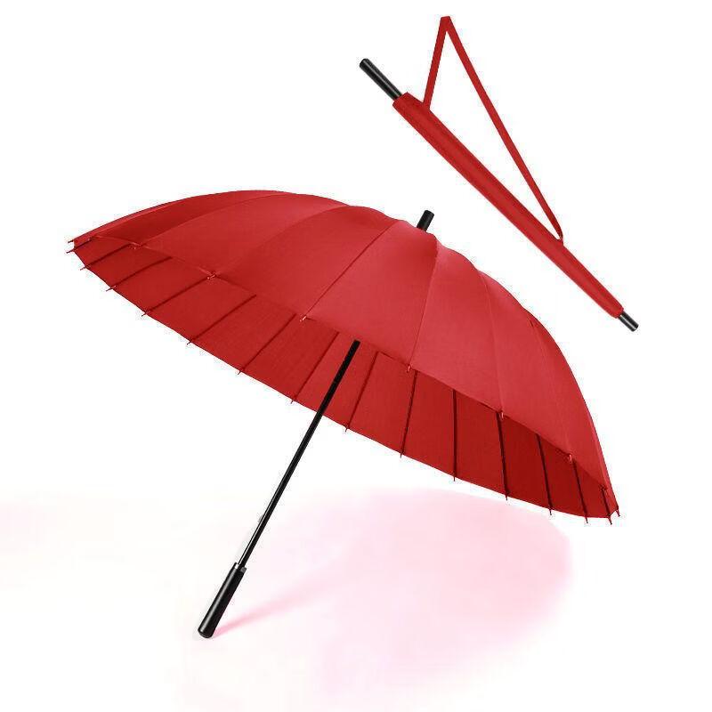 Hanyou 24-Rib Large Manual Long-Handle Umbrella