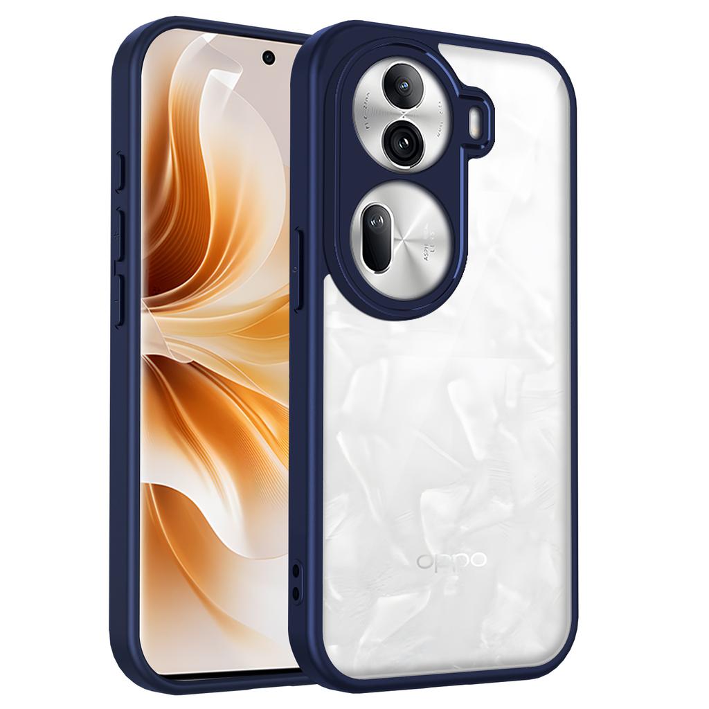 For Oppo Reno 11 CPH2599 Case Air Cushion Shockproof Silicone Bumper Clear Matte Back Cover Hard Phone Case for Oppo Reno11 5G