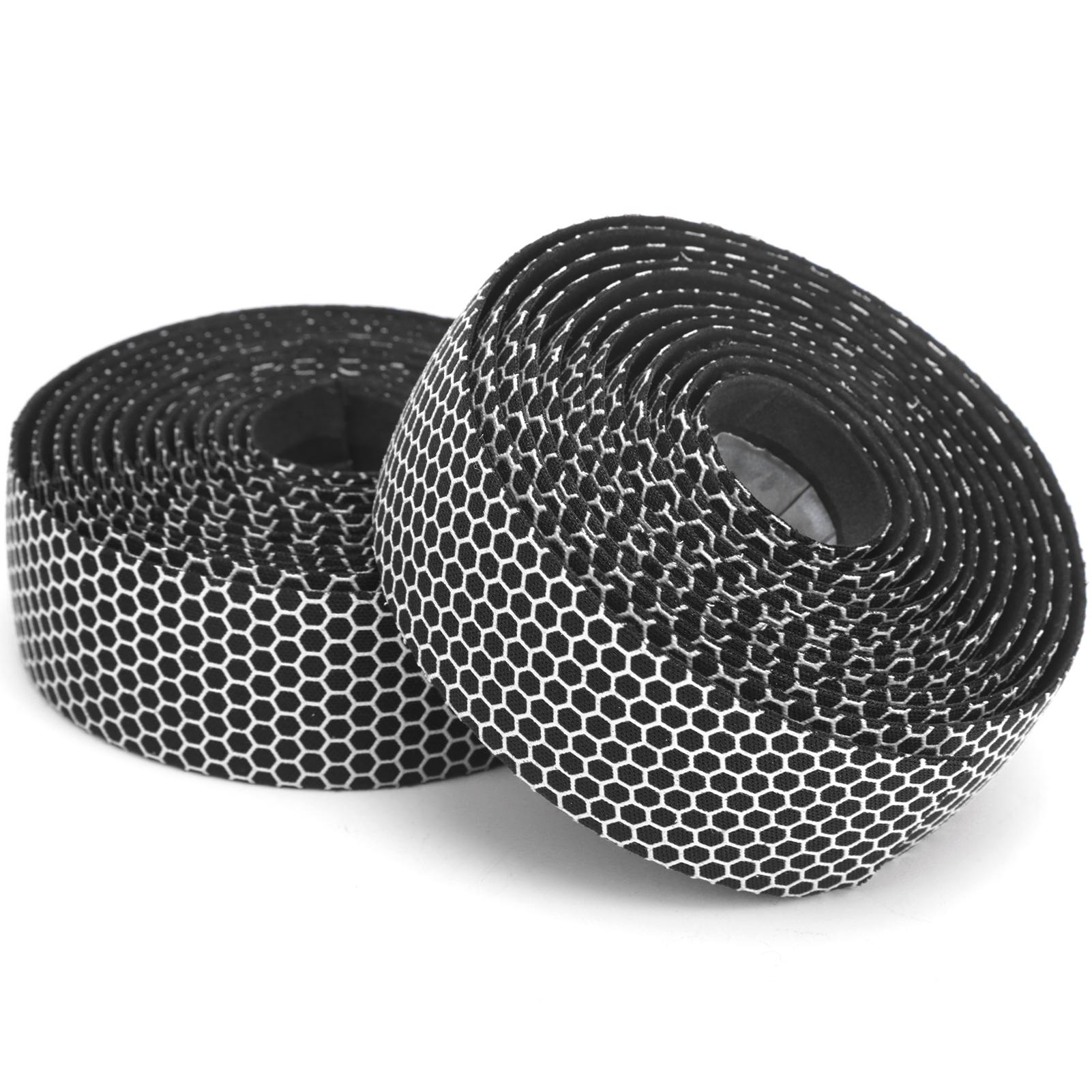 

1 пара велосипедной ленты для руля, противоскользящая, эластичная, велосипедная, для велоспорта, лента для обмотки руля(Черно-белый )
