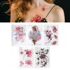 Women Flower Pattern Waterproof Tattoo Sticker Arm Back Exquisite Temporary Tattoo Sticker