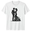Romantic Couple Silhouette Dance Unisex T-Shirt Graphic Tee