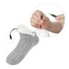 Electric Heated Fleece Socks Slippers For Men Women, Winter Usb Heating Pad Knitted Socks Foot Heater