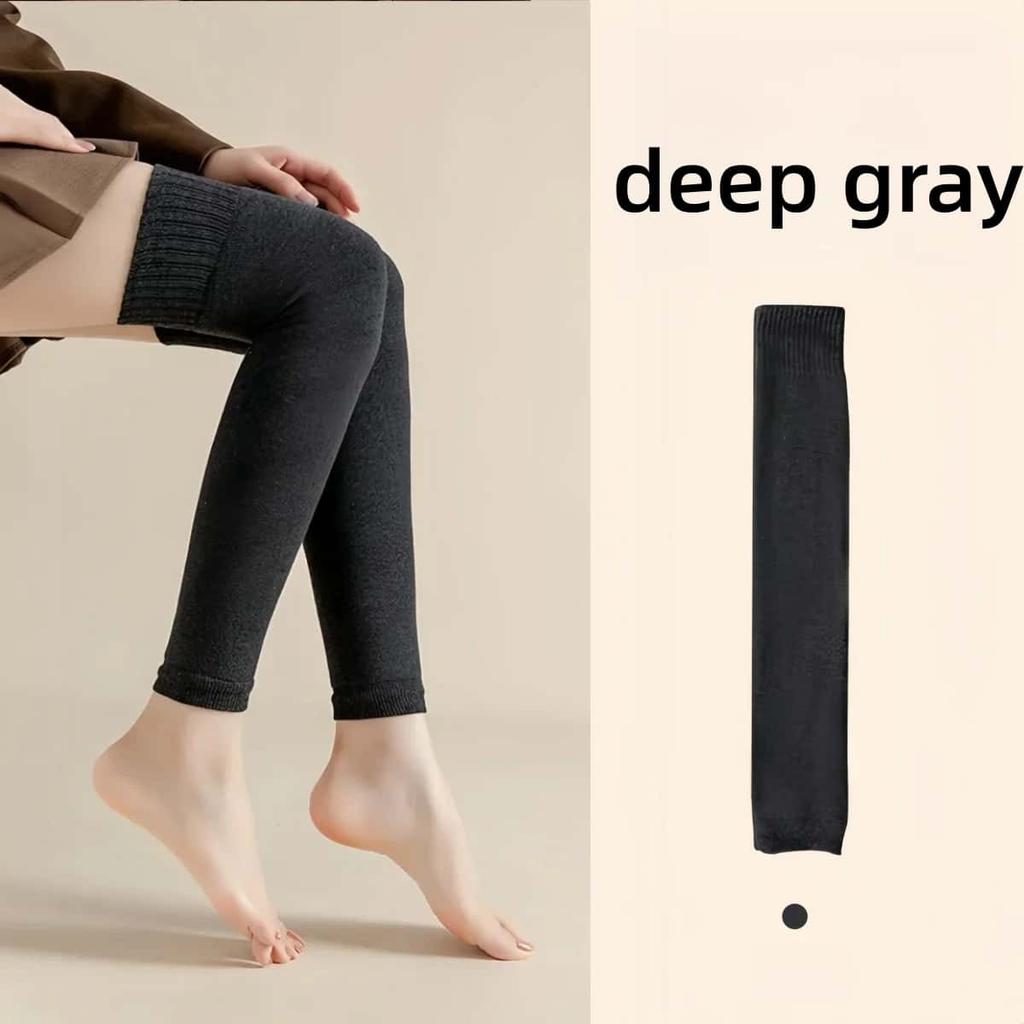 Lolita Girls Loose Leg Warmers Thigh High Black Stockings Over Knee Warm Thick Long Boot Socks for Women Autumn Winter Fashion