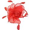 Elegant Feather Organza Fascinator Hair Hoop Church Dress Up Wedding Headpiece