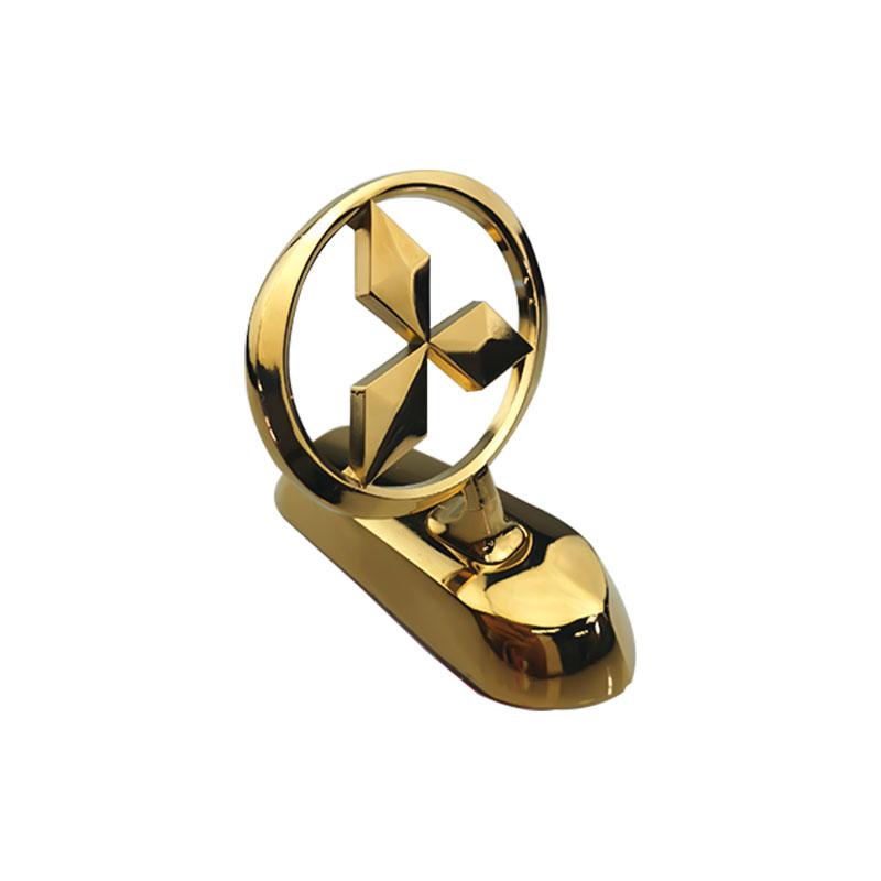 Car Metal Chromed Emblem Front Hood Badge for Mitsubishi L200 Pajero RALLIART ASX Lancer Outlander Mirage Eclipse Decoration