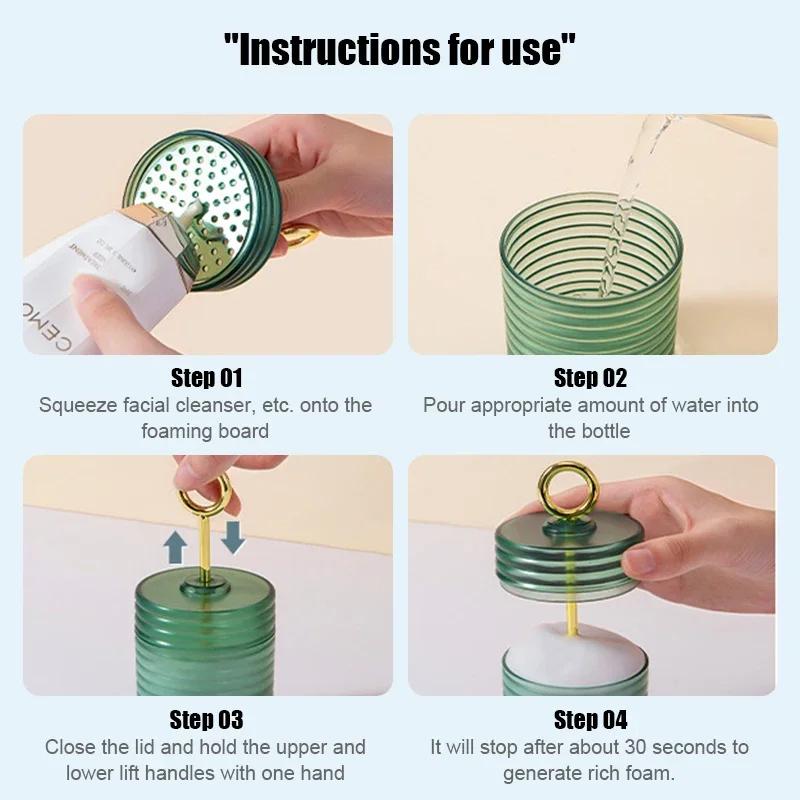 Foaming Clean Tool Simple Face Cleanser Shower Bath Shampoo Foam Maker Bubble Foamer Device Cleansing Cream