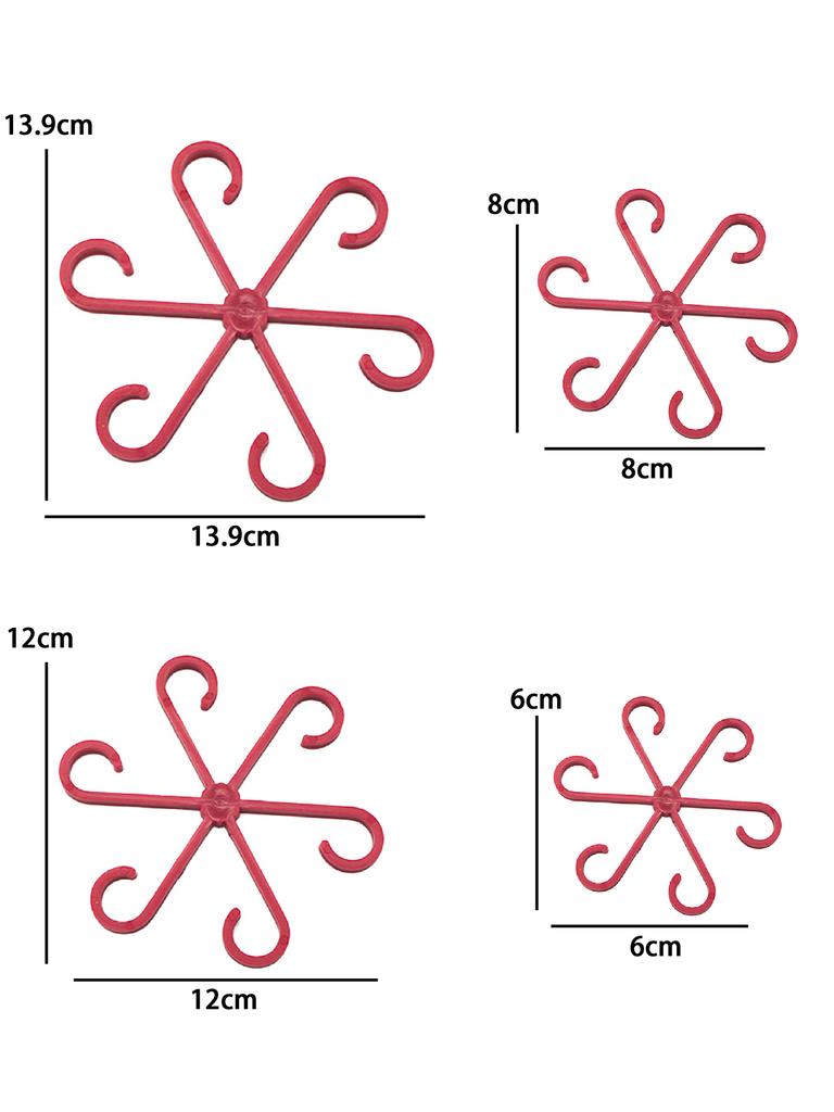 4PCS Reusable Plant Stem Folding Frame Garden Tools No Stake Trellis Plant Stem Support Support Branches Stem Organizer