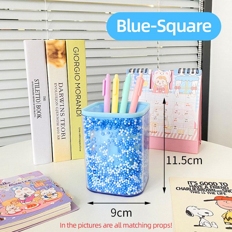 Kreativer Schaumstoff Stifthalter Mäppchen Schreibtisch Schreibwaren Organizer Make-up Pinsel Aufbewahrungsbehälter Acryl Stil Ornamente Dekoration