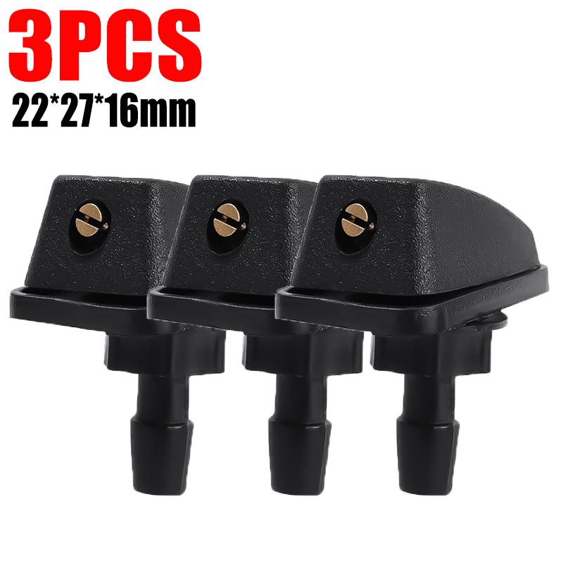 Car Front Windshield Wiper Nozzle 360°  Adjustable Wiper Spray Water Washer Universal Auto Nozzles Sprayer Adapter