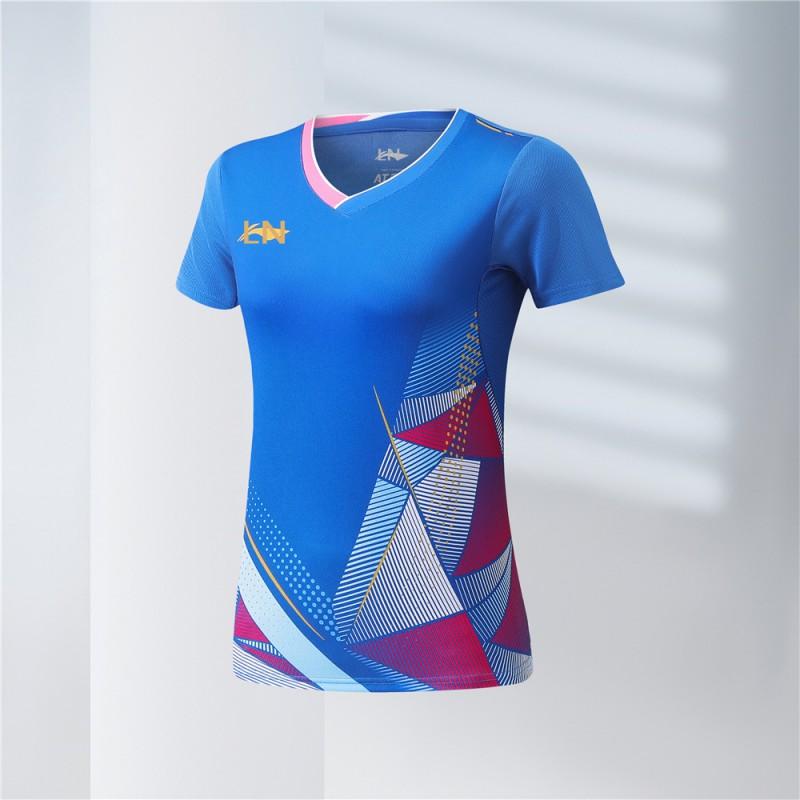 Unisex Quick-Dry Badminton Shirt Men Women Kids Sport Training Tee