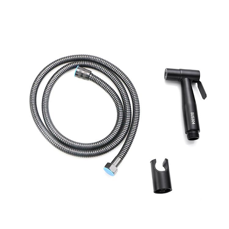 Nickle Brush Hand Held Toilet Bathroom Bidet Shower Head Spray Sprayer with Adjustable Pressure Shut-off Valve