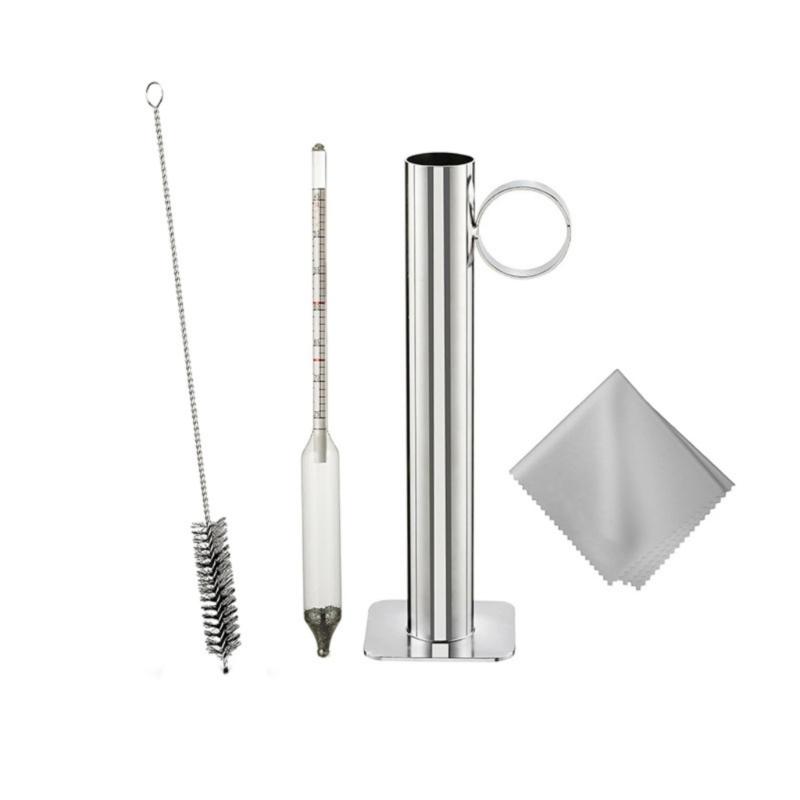 Professional Hydrometer Test Cup combination With Glass Hydrometer And Cleaning Brush For Lab Use 1