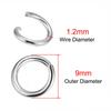 100-300 Pezzi 3-12mm Acciaio Inossidabile Anelli Aperti Divisi Anello O Connettore per Collana Bracciale Gioielli Componenti per Creazione All'ingrosso