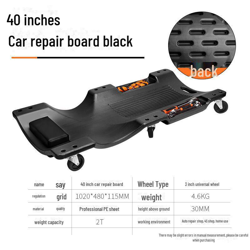 

Зеленый лес утолщенный ремонт автомобиля Creeper скейтборд для автосервиса 40 inch чёрный