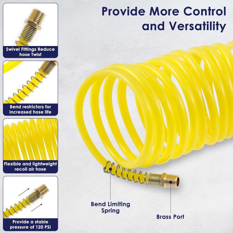 Autopflege, Staubentfernung, Multifunktions-Luftschlauch, Druckluftwerkzeug, Zubehör mit mehreren Spezifikationen, Druckluftpistolen-Set