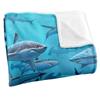 Royce McClure Wish You Were Here Silky Great White Shark Supersoft Blanket