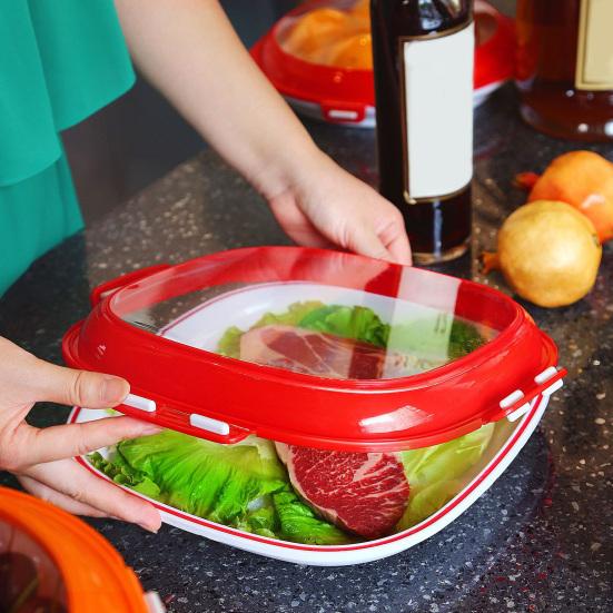 Food Preservation Tray with Vacuum Sealed Lid Stackable Reusable Food Storage Container