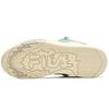 Fila Fusion Desperado We Fabric Synthetic Leather Tpu Batwing Fleece Mid-Top Retro Basketball Shoes Women Sneakers Green Yellow T12W243221FFA