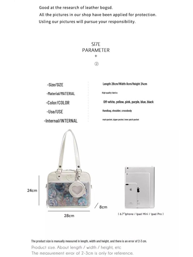 Japanese Ita Bag: Small Anime Crossbody for Students & Daily Commute