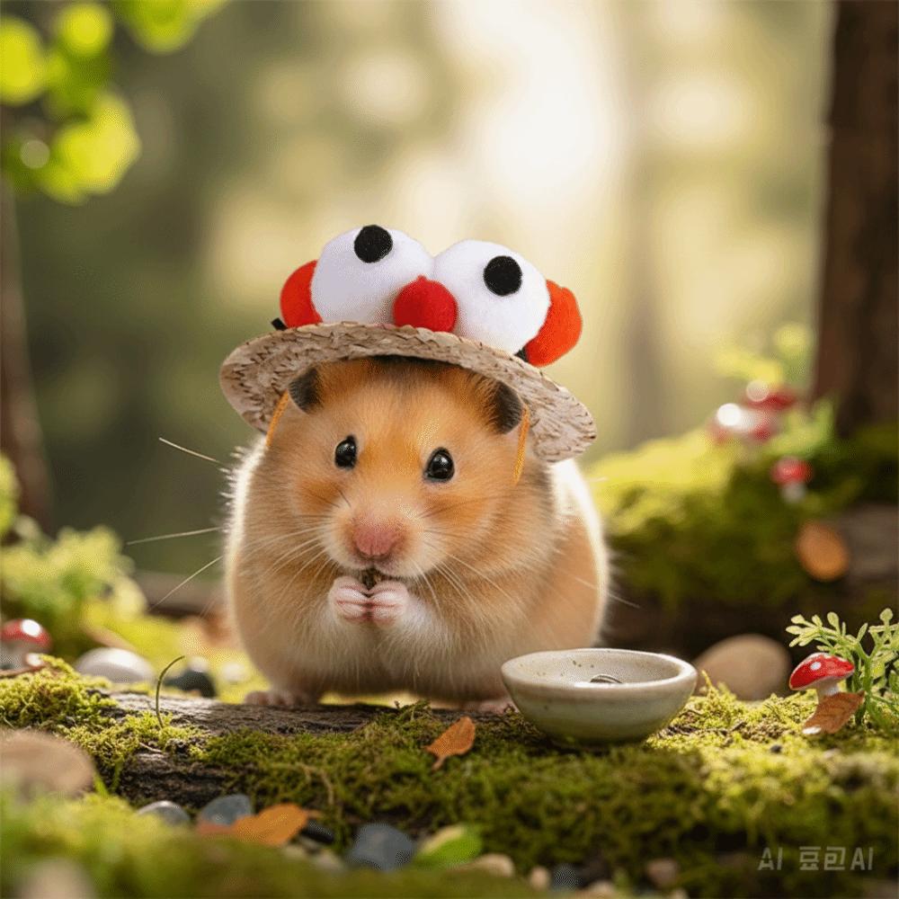 Adjustable Fisherman Hat Elastic Strap Decorative Rabbit Cap Creative Pet Sun Hat  Pet Festive
