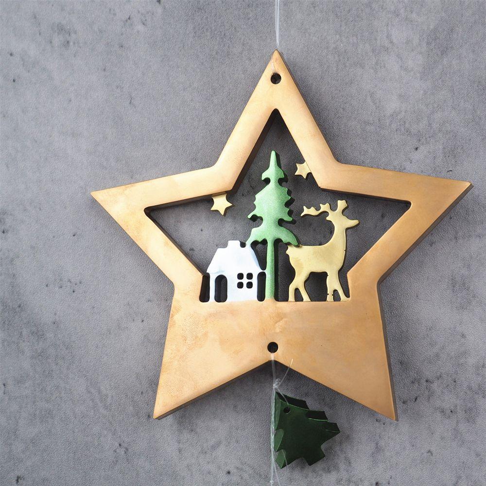 Ornament Christmas Tree Silicone Molds Merry Christmas Resin Mould Christmas Hanging Pendant Mold