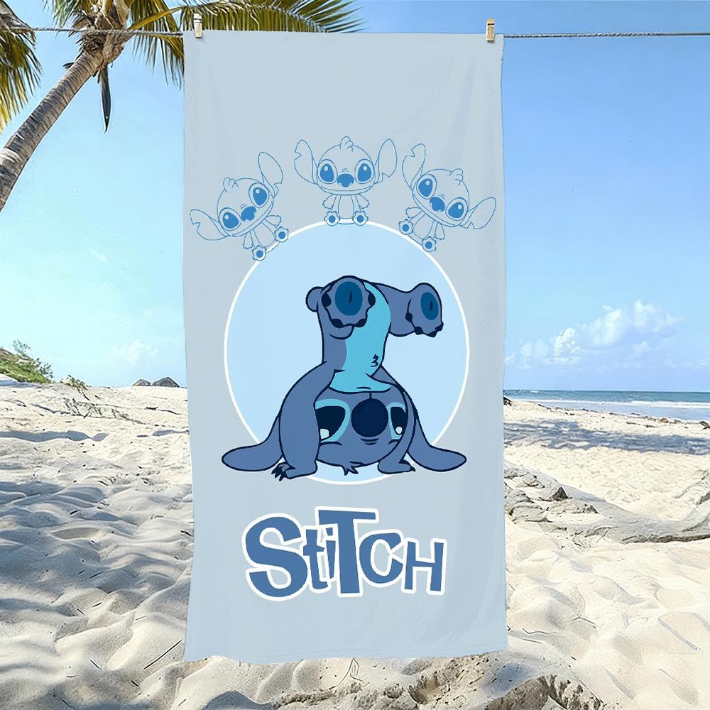 American Cartoon Figure Print Thick Microfiber Beach Towel Quick Dry Bath Blanket For Kids