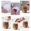 Intricate Floral Design Silicone Planter Mold Resin Flower Casting Pot Mold For Unique Resin Jewelry Tray Making Gift