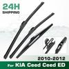 For KIA Ceed Cee'd ED 2010-2012 2011 Wiper Front & Rear Wiper Blades Windshield Windscreen Window Brushes 24"+18"+12