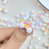 30Pcs New Cute Resin Mini Colorful Rainbow Series Flat Back Manicure Parts Embellishments For Hair Bows Accessorie