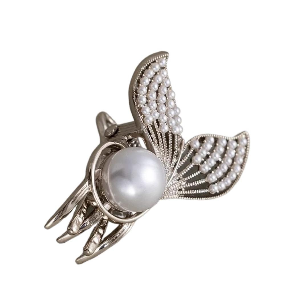 

Однотонная заколка для волос с боковой челкой, сплав, аксессуары для волос, сказочный жемчуг, заколка для волос русалки, женская