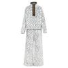 Biba Womens/Ladies Zebra Print Fleece Funnel Neck Loungewear Set