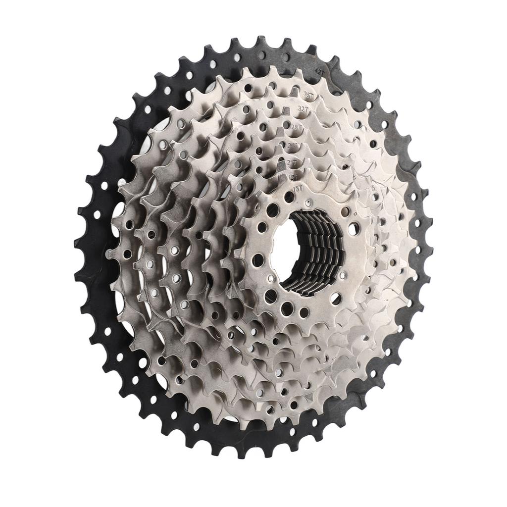 9 Speed 14‑42T Freewheel 9 Speed Cassette Aluminum Alloy Bike Freewheel for Electric Bike Moped