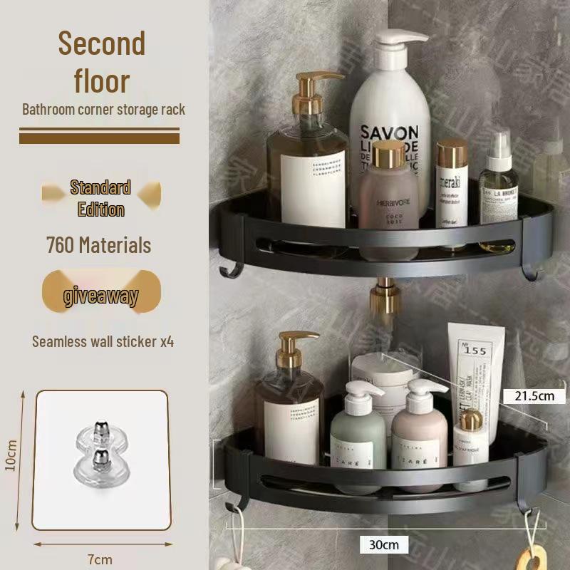 

Новая настенная полка для хранения в ванной из АБС-пластика без сверления