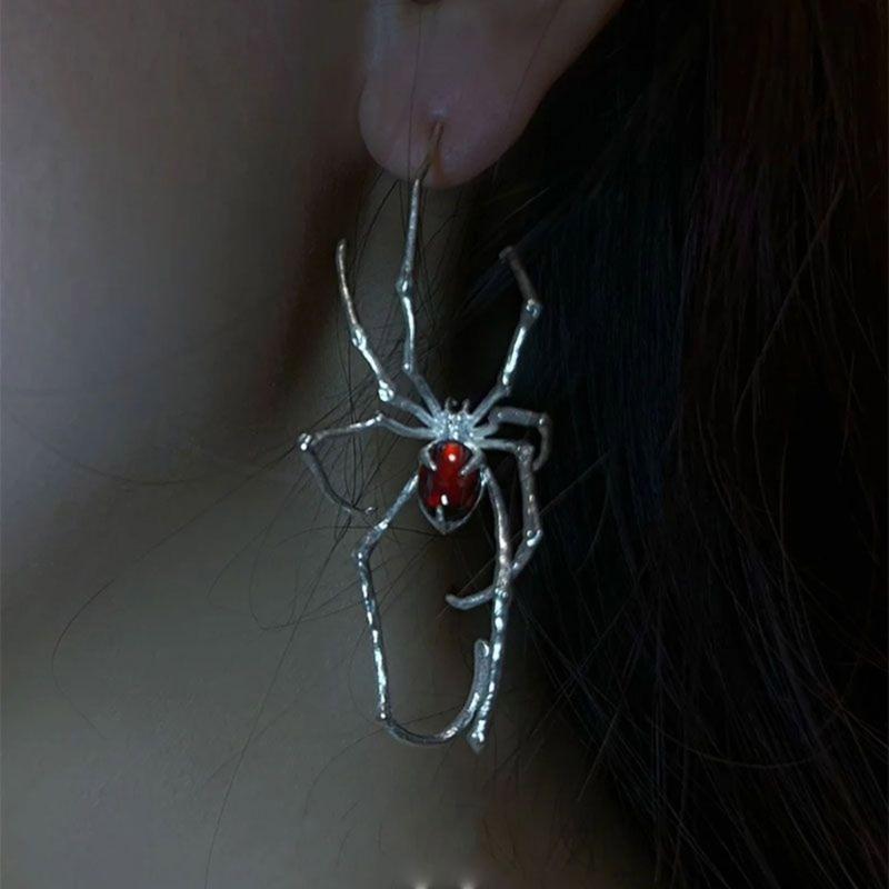 Halloween Spiders Earrings Ear Cuff Scary And Funny Costume Accessories For Cosplay Party Supplies For Fashion Women