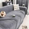 Grey Herringbone Pattern Chenille Sofa Cover Sofa Towel Four Seasons Universal Anti-Cat Washable Sofa Blanket Cushion Protector