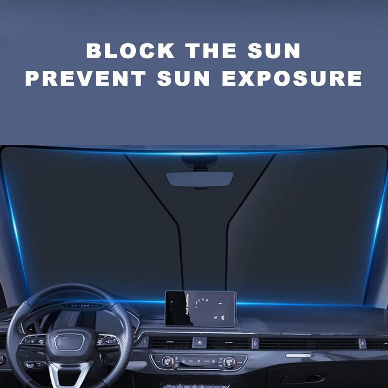 Klappbarer Auto-Sonnenschutz für Frontscheibe, Auto-Sonnenblende, Hitzeschutz, Auto-Sonnenschutz, blockiert UV-Strahlung, Auto-Sommer