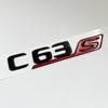 3D Schwarze C63S Logo Buchstaben V8 BITURBO Plakette Auto Heck Stern Aufkleber Kofferraum AMG Emblem Für Mercedes Benz AMG W205 C205 Zubehör