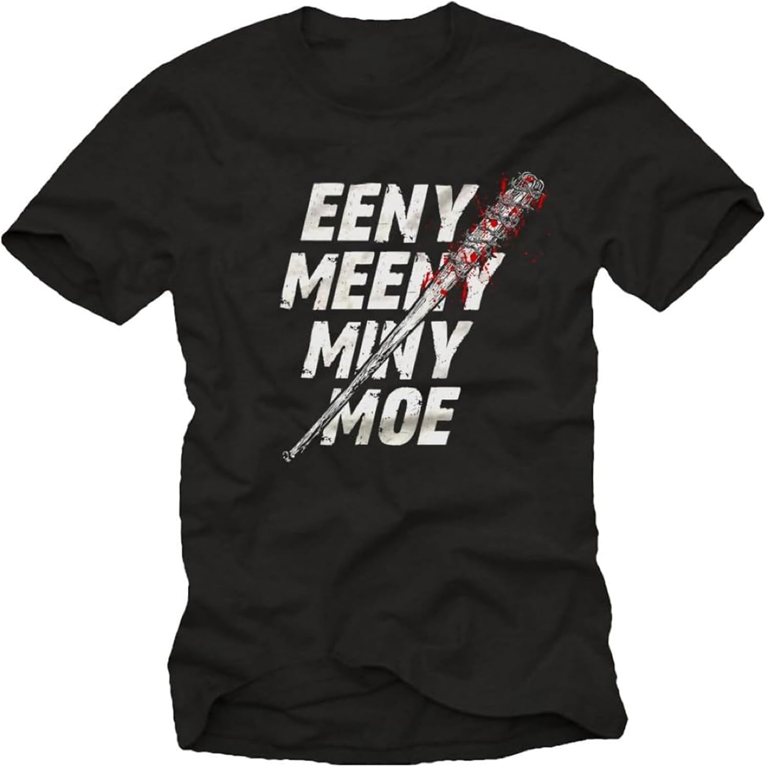 Negan T-Shirt - Eeny Meeny Miny Moe - Lucille Dead L чёрный