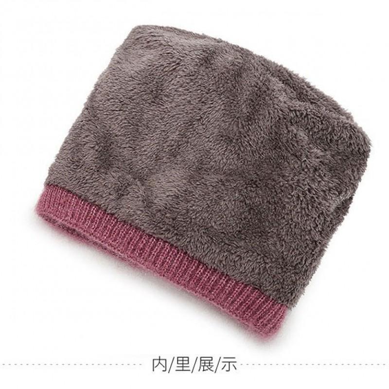 Warm Knitted Beanie Hat Women Seniors Winter Cap Soft Fleece Lined Adjustable One Size