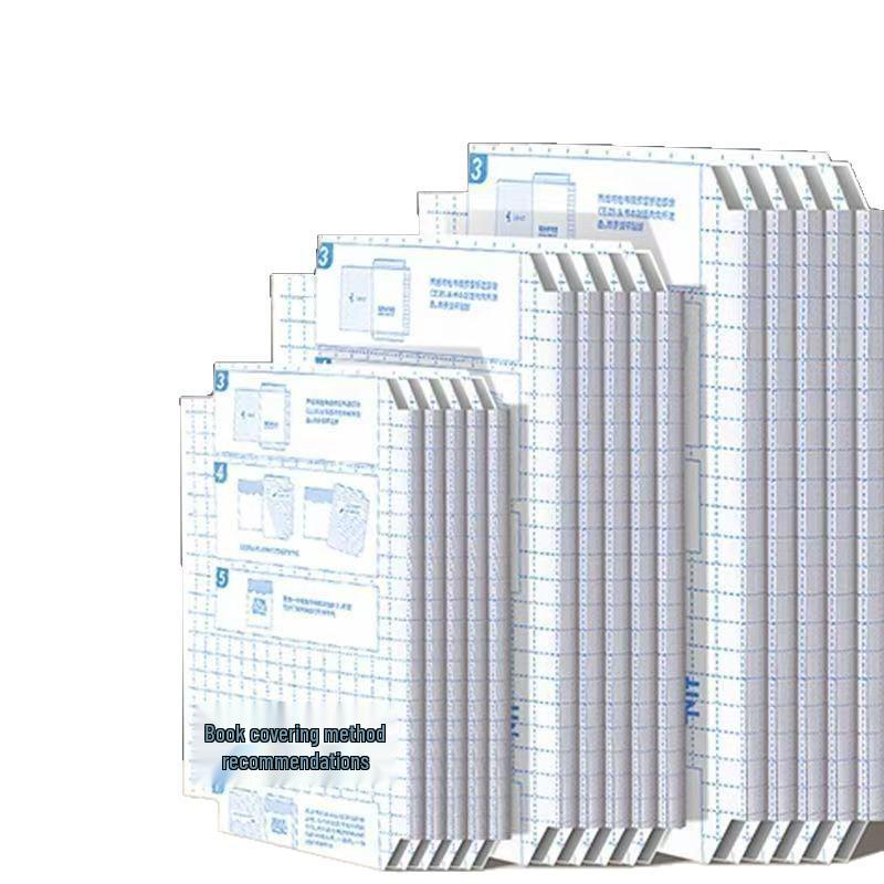 Eco-Friendly Transparent Frosted Self-Adhesive Book Cover - Thick, Waterproof Textbook Protector for Primary and Secondary School Students.