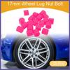 20pcs 22x17x20mm Universal Wheel Lug Nut Bolt - Car - Silicone Fluorescent
