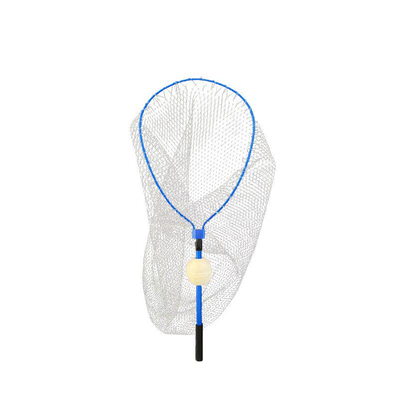 Foldable Sea Fishing Landing Net with Floats - Hand-woven Monofilament, Durable, Anti-hook