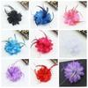 Brooch Latin Dance Performance Fascinator Wedding Hair Accessories Bridal Hairpin Headdress Feathers Hair Clip Wrist Flower