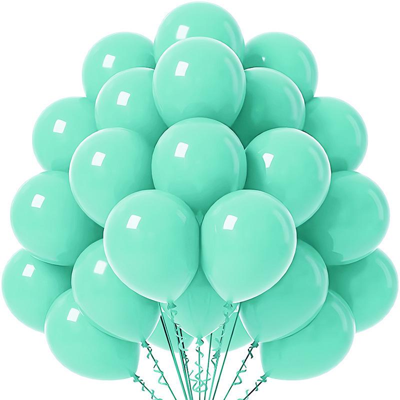 12-Inch 30-Piece Matte Macaron & Metallic Multicolor Balloon Set for Wedding Arch Decor