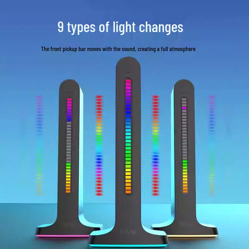 Fifine RGB Gaming Headset with USB Stand & Voice-activated Light